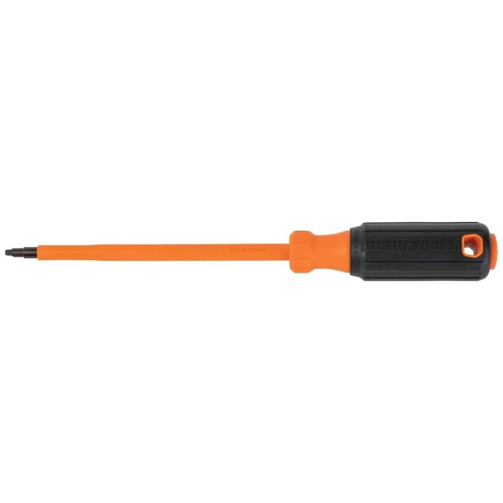 Klein Tools 6846INS Insulated Screwdriver, #2 Square Tip, 6-Inch Round Shank