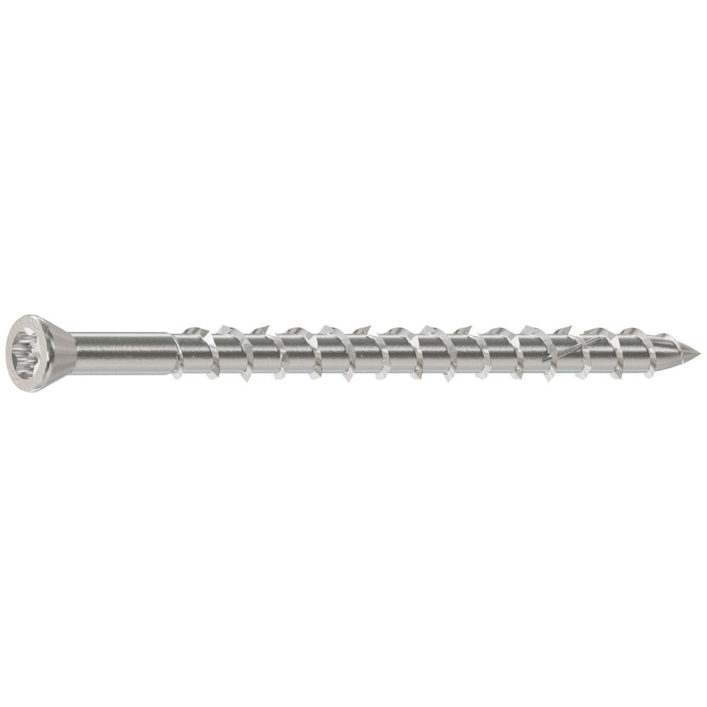 Simpson Strong-Tie S08250WPB Deck-Drive DWP WOOD SS Screw, #8 x 2-1/2-in. T-20, Trim Head, Type 305, 1750-Pack