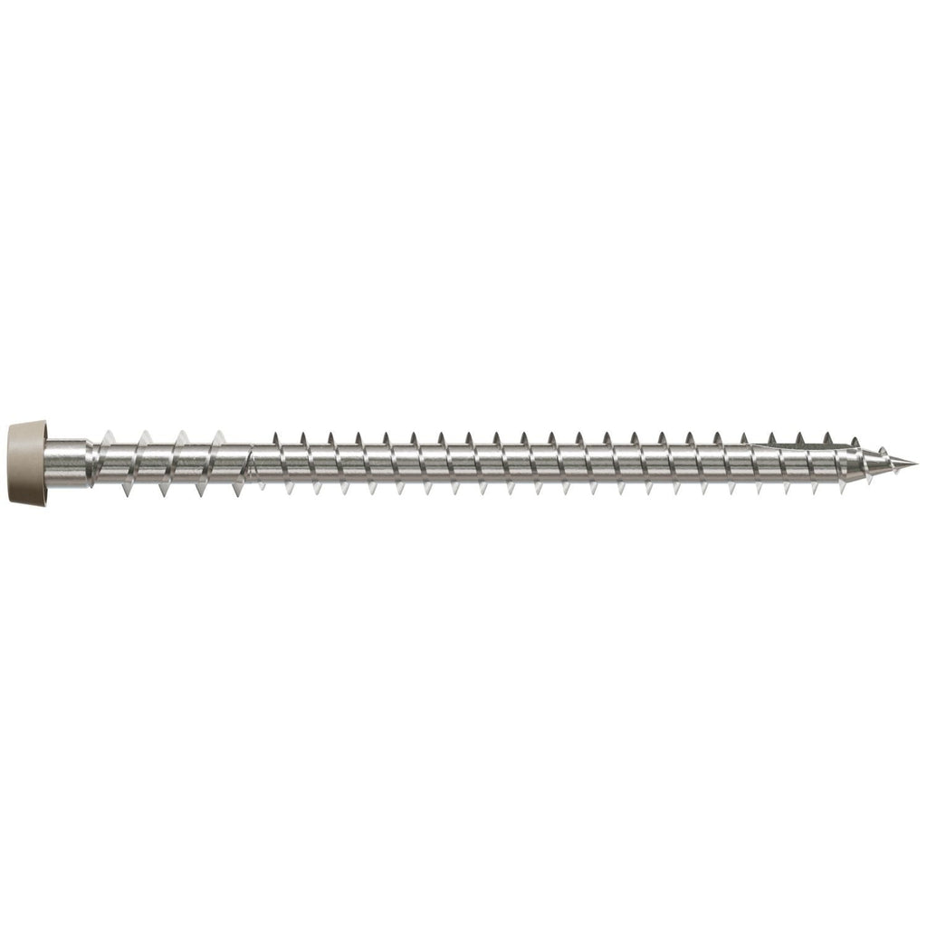 Simpson Strong-Tie DCU234P316GR05 Deck-Drive DCU COMPOSITE Screw, #10 x 2-3/4-in. T20, Type 316, Gray 05, 350-Pack