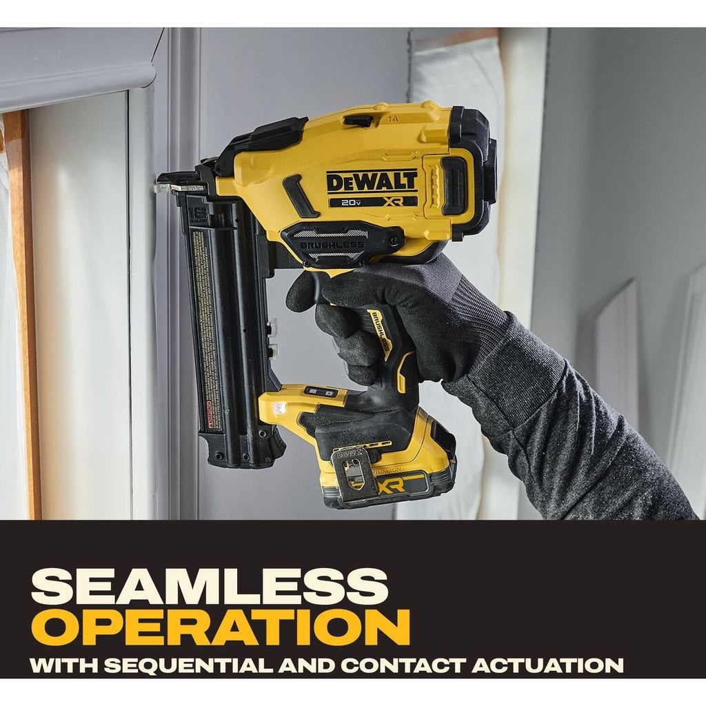 DeWALT DCN210E1 20V MAX XR 18Ga Brad Nailer Powerstack 1.7Ah Kit