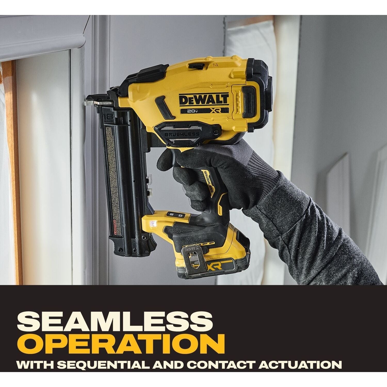DeWALT DCN210E1 20V MAX XR 18Ga Brad Nailer Powerstack 1.7Ah Kit