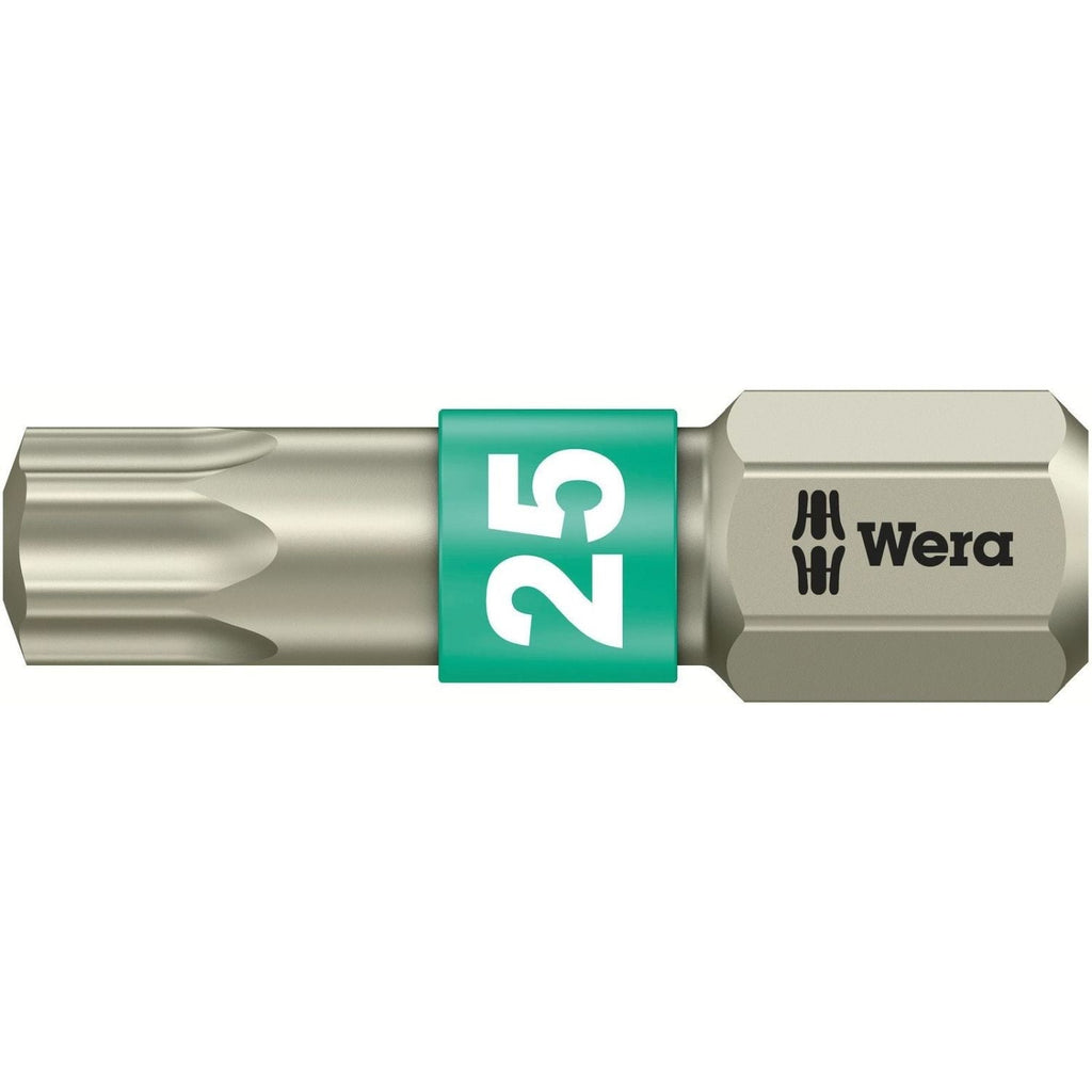Wera 3867/1 Ts Torx Bit, Stainless, Torx 25x25-mm.