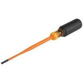 Klein Tools 6916INS Slim-Tip Insulated Screwdriver, 3/16-Inch Cabinet, 6-Inch Round Shank