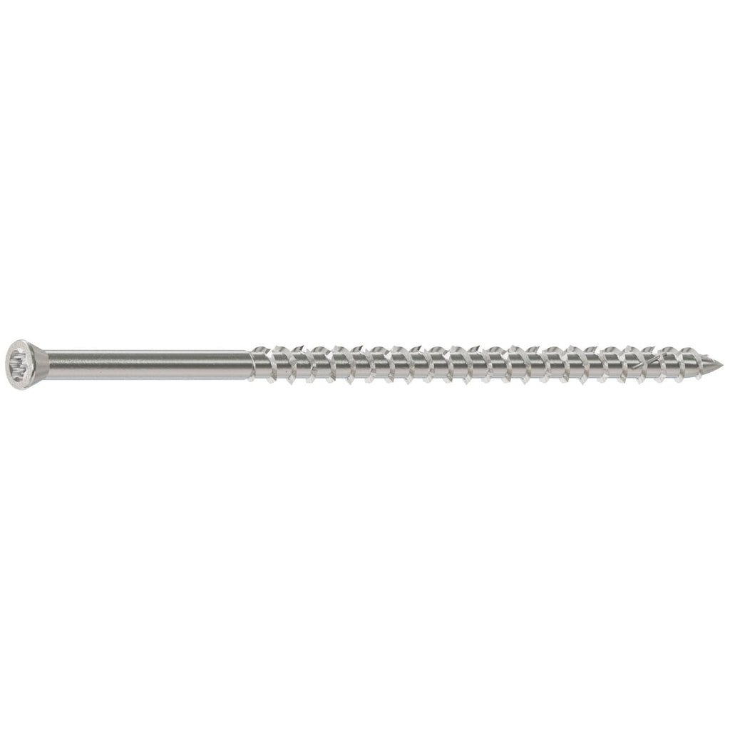 Simpson Strong-Tie S09400WP1 Deck-Drive DWP WOOD SS Screw, #9 x 4-in. T-20, Trim Head, Type 305, 1-lb.