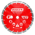 Diablo DMADST0900 9 in. Diamond Segmented Turbo Cut-Off Discs for Masonry