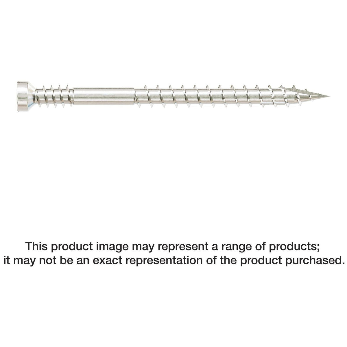 Simpson Strong-Tie FT07200T450 Finish Trim Screw, #7 x 2-in. T10, Trim-Head, Type 316, 450-Pack