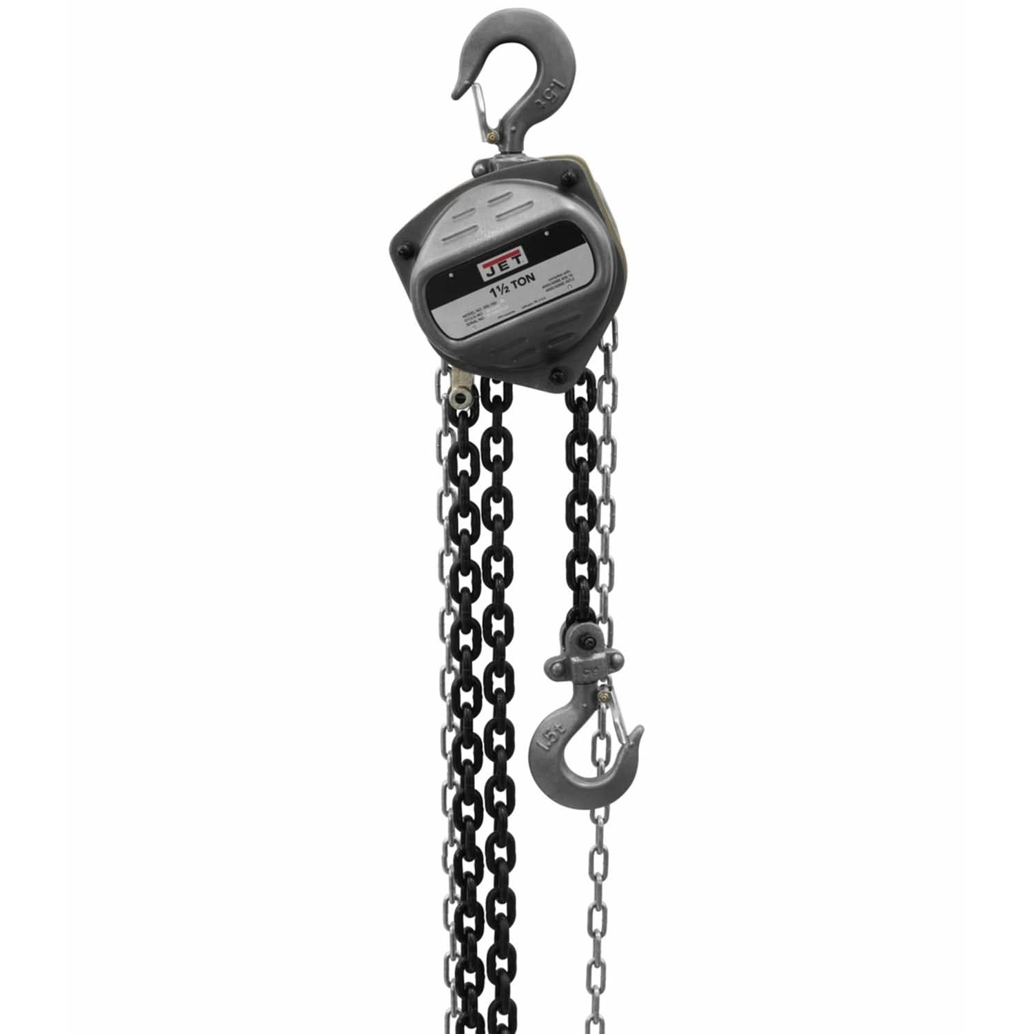 Jet 101923 S90-150-30 1-1/2-Ton Hand Chain Hoist With 30-Foot Lift
