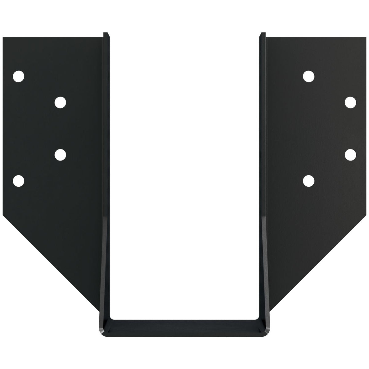 Simpson Strong-Tie OHU48-SDS3 OHU Black Powder-Coated Ornamental Joist Hanger for 4x8 w/ Strong-Drive SDS Screws