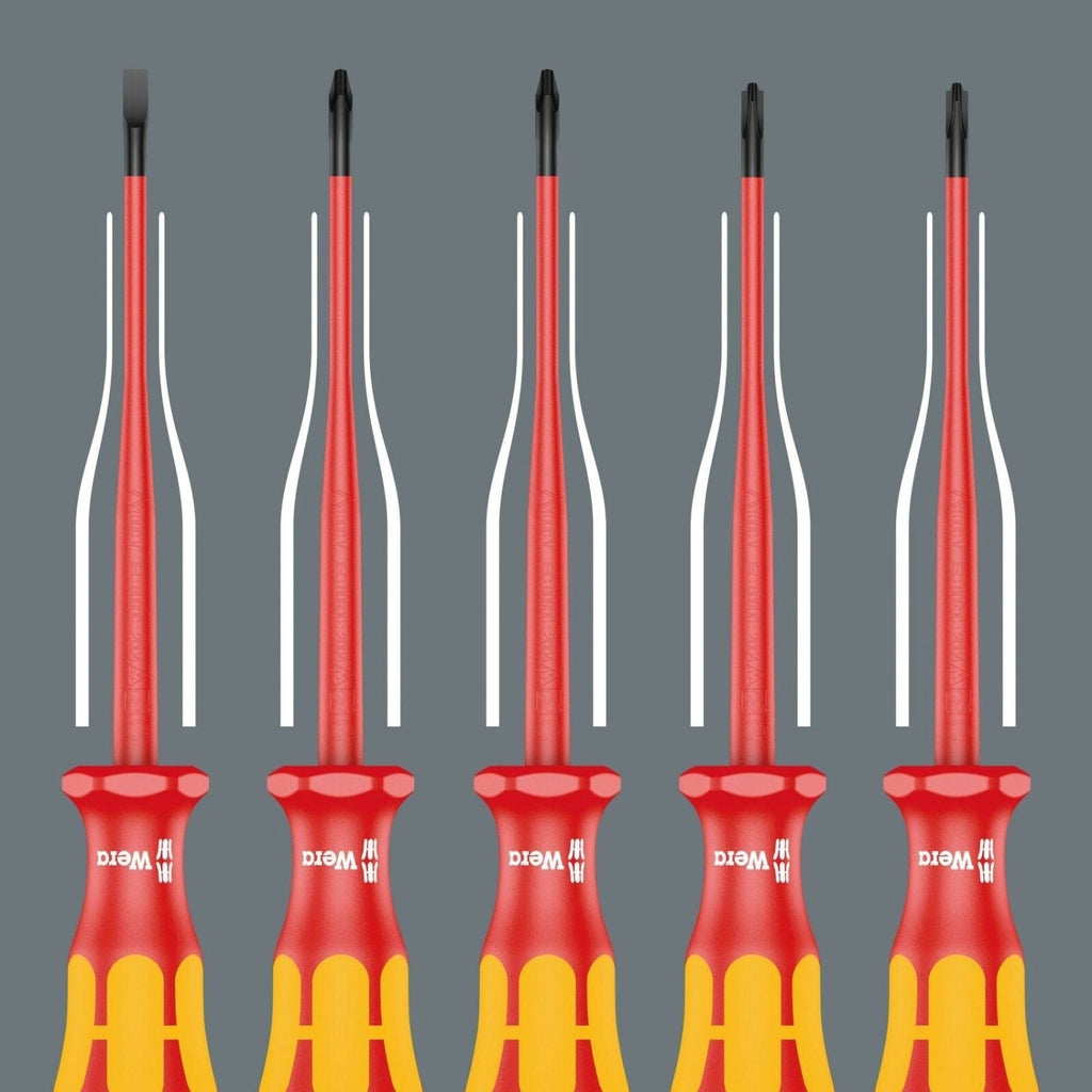 Wera 165 Is Pz/S # 1 + 2 Screwdriver Set Kraftform Plus Series 100. With Reduced Blade Diameter, 2-Pieces