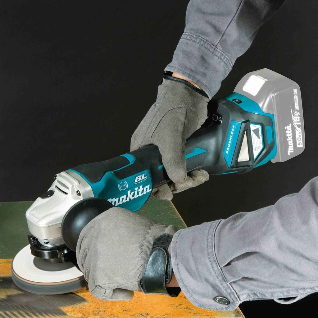 Makita XAG20Z 18V LXT Lithium-Ion Brushless Cordless 4-1/2"Â / 5" Paddle Switch Cut-Off/Angle Grinder, with Electric Brake, Tool Only