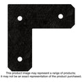 Simpson Strong-Tie APVL4 Outdoor Accents Avant Collection ZMAX, Black Powder-Coated L Strap for 4x4