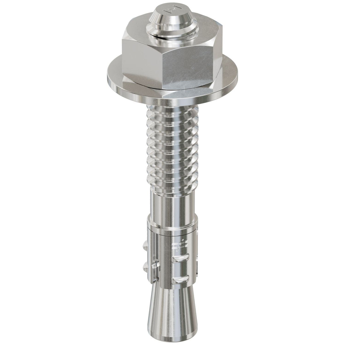 Simpson Strong-Tie STB2-25134S4F100 Strong-Bolt 2, 1/4-in. x 1-3/4-in. Type 304 Stainless-Steel Wedge Anchor, Fully Assembled, 100-Pack