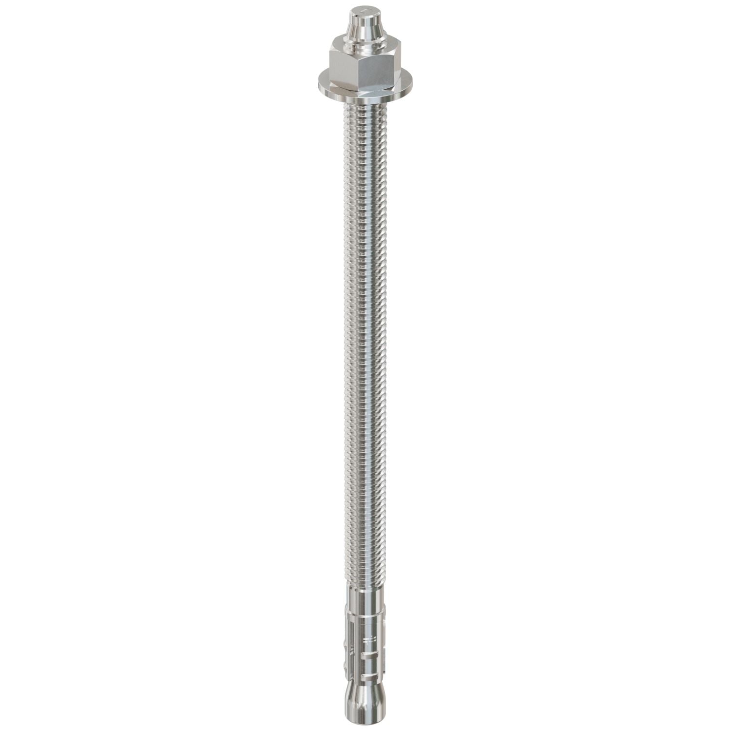 Simpson Strong-Tie STB2-37700S4F50 Strong-Bolt 2, 3/8-in. x 7-in. Type 304 Stainless-Steel Wedge Anchor, Fully Assembled, 50-Pack