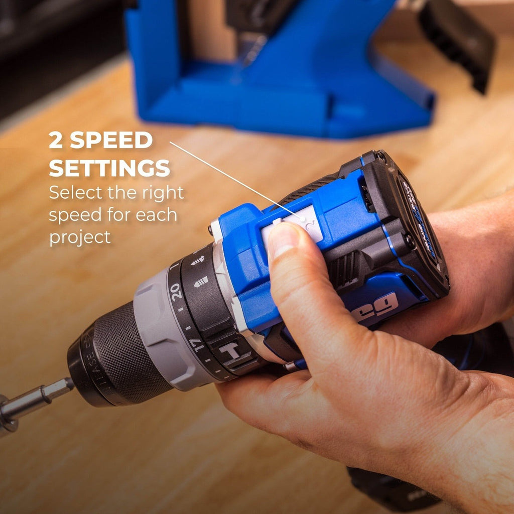 Kreg 20V Ionic Drive 1/2-in. Cordless Compact Hammer Drill, Tool Only (KPTCHD050B)