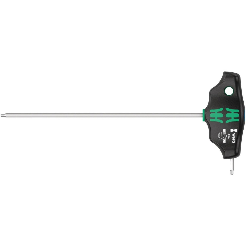 Wera 454 Imperial T-Handle Hexagon Screwdriver Hex-Plus, Imperial, 5/64-in.x150-mm.