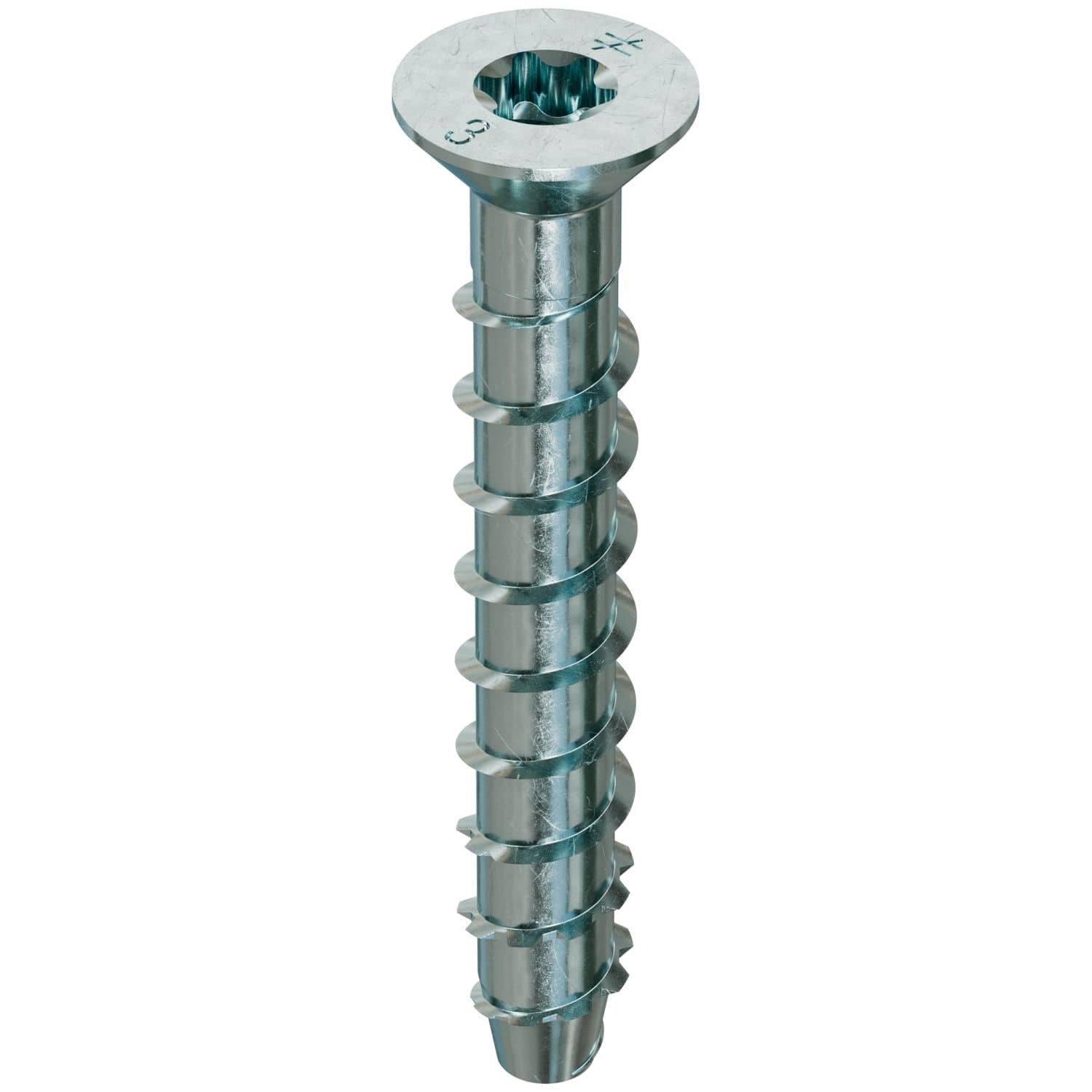 Simpson Strong-Tie THD37300CS Titen HD 3/8-in. x 3-in. Zinc-Plated Countersunk Head Heavy-Duty Screw Anchor, 50-Pack