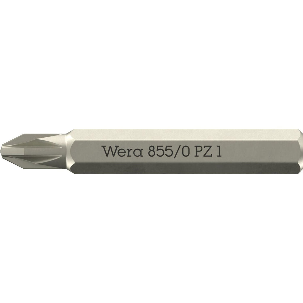 Wera 855/0 Micro Bit Suitable For Pozidriv Screws, Pz 1x30-mm.