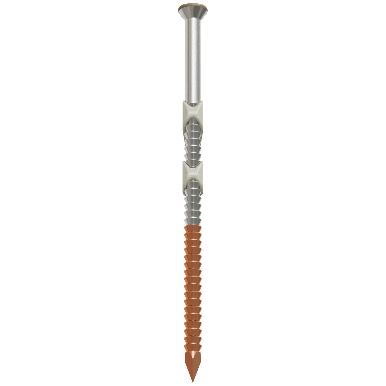 Simpson Strong-Tie S10A325KJT 20–22° Plastic Strip, Casing Head, Ring-Shank Nail, 3-1/4-in. x 10 ga. Tan, 1000-Pack