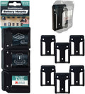 StealthMounts Battery Mounts for Makita 10.8V / 12V CXT Black, 6-Pack