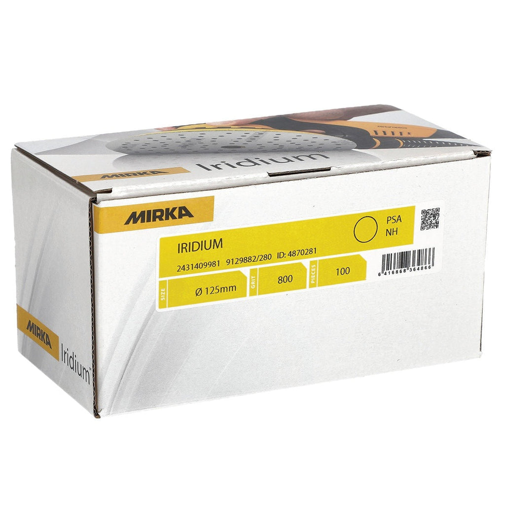 Mirka Iridium 5-in. 80 Grit PSA Sanding Disc Roll, 100-Pack (24-314-080)