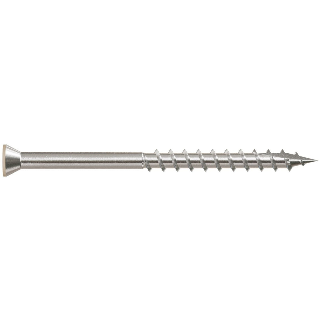 Simpson Strong-Tie T07225FT70TN02 Trim-Head Screw, 6-Lobe Drive, #7 x 2-1/4-in. T-15 Type 316, Tan 02, 70-Pack