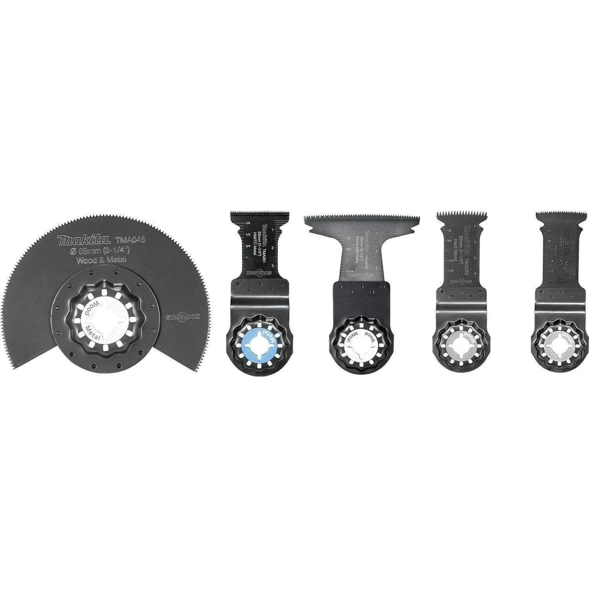 Makita Makita XMT03Z 18V LXT Cordless Multi-Tool with 5-Piece Starlock Oscillating Blade Set (Bare Tool)