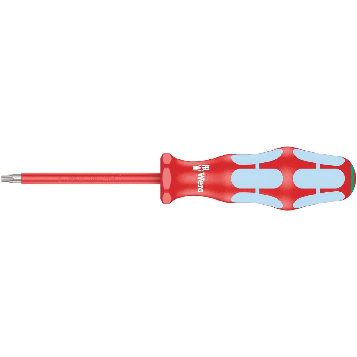 Wera 3167 I VDE Insulated Torx Screwdriver, Stainless Steel, Torx 20x80-mm.