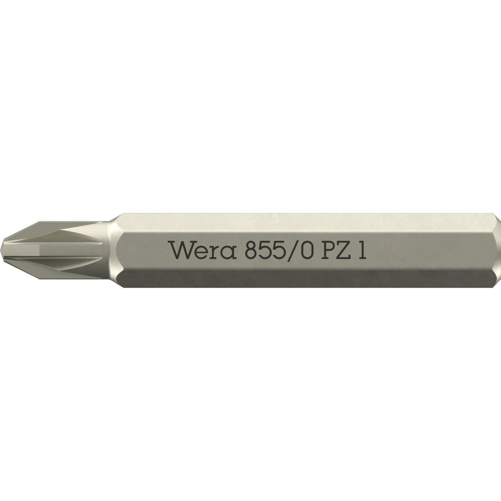 Wera 855/0 Micro Bit Suitable For Pozidriv Screws, Pz 1x30-mm.