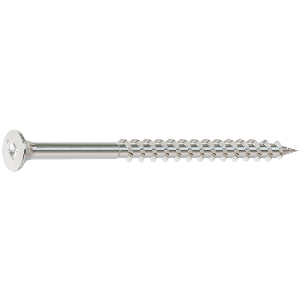 Simpson Strong-Tie T10300DBB Bugle-Head Wood Screw, Square Drive, #10 x 3-in. #2 Square, Type 316, 1500-Pack