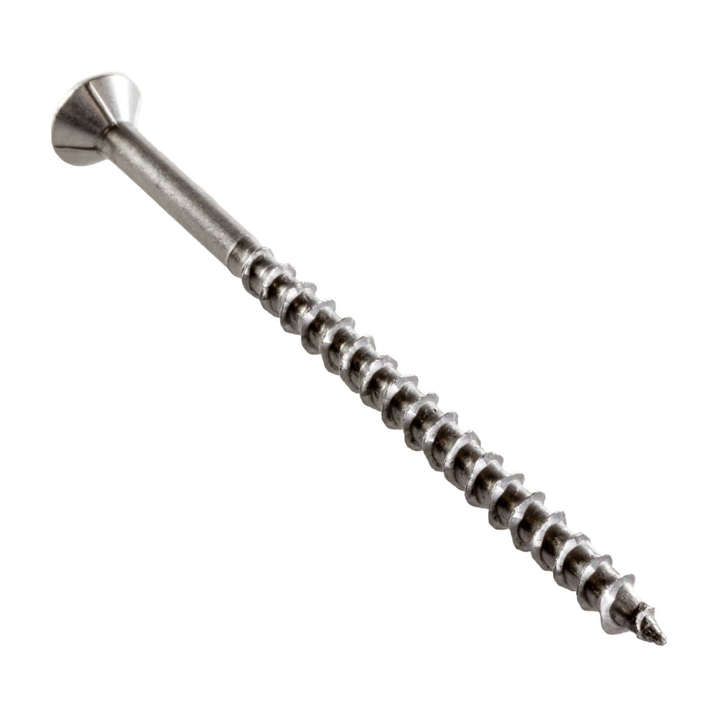 Simpson Strong-Tie T12400WP-RP5 Deck-Drive DWP WOOD SS Screw, #12 x 4-in. T-27, Flat Head, Type 316, 5-Pack