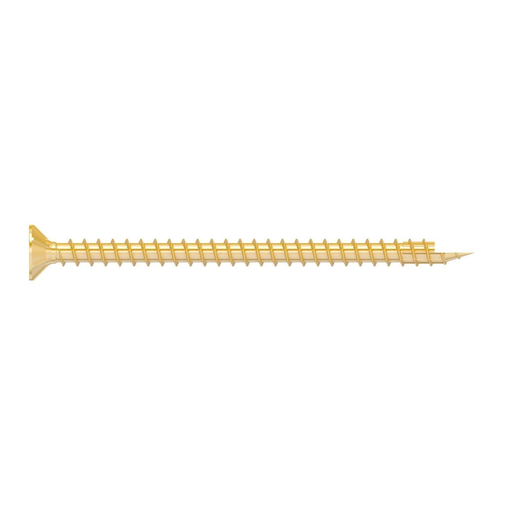 Simpson Strong-Tie SDCF22434 Strong-Drive SDCF TIMBER-CF Screw, 0.315-in. x 4-3/4-in. T40, Yellow Zinc, 250-Pack