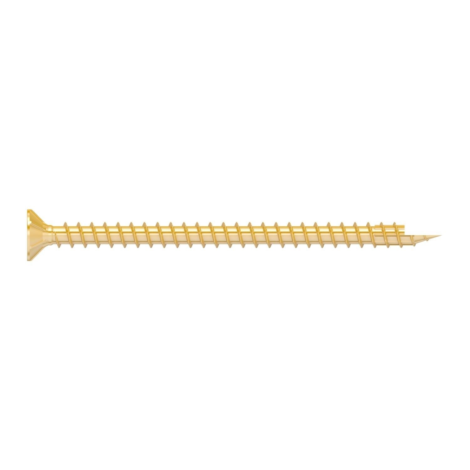 Simpson Strong-Tie SDCF22434 Strong-Drive SDCF TIMBER-CF Screw, 0.315-in. x 4-3/4-in. T40, Yellow Zinc, 250-Pack