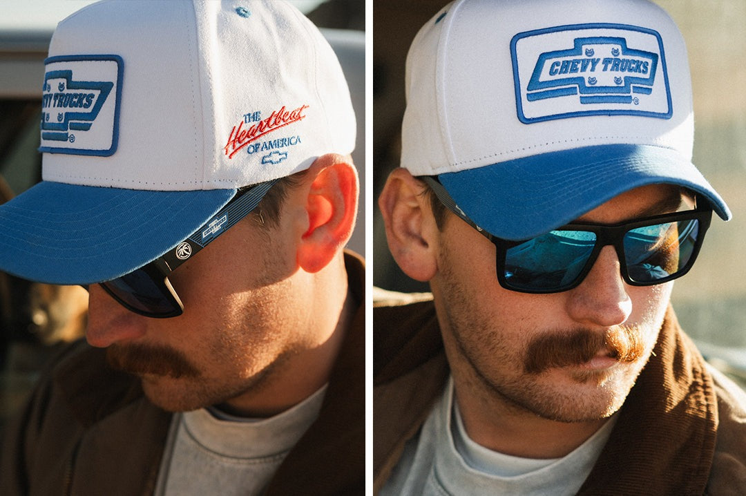 Heat Wave Chevy Trucks by ChevroletR Hat - White