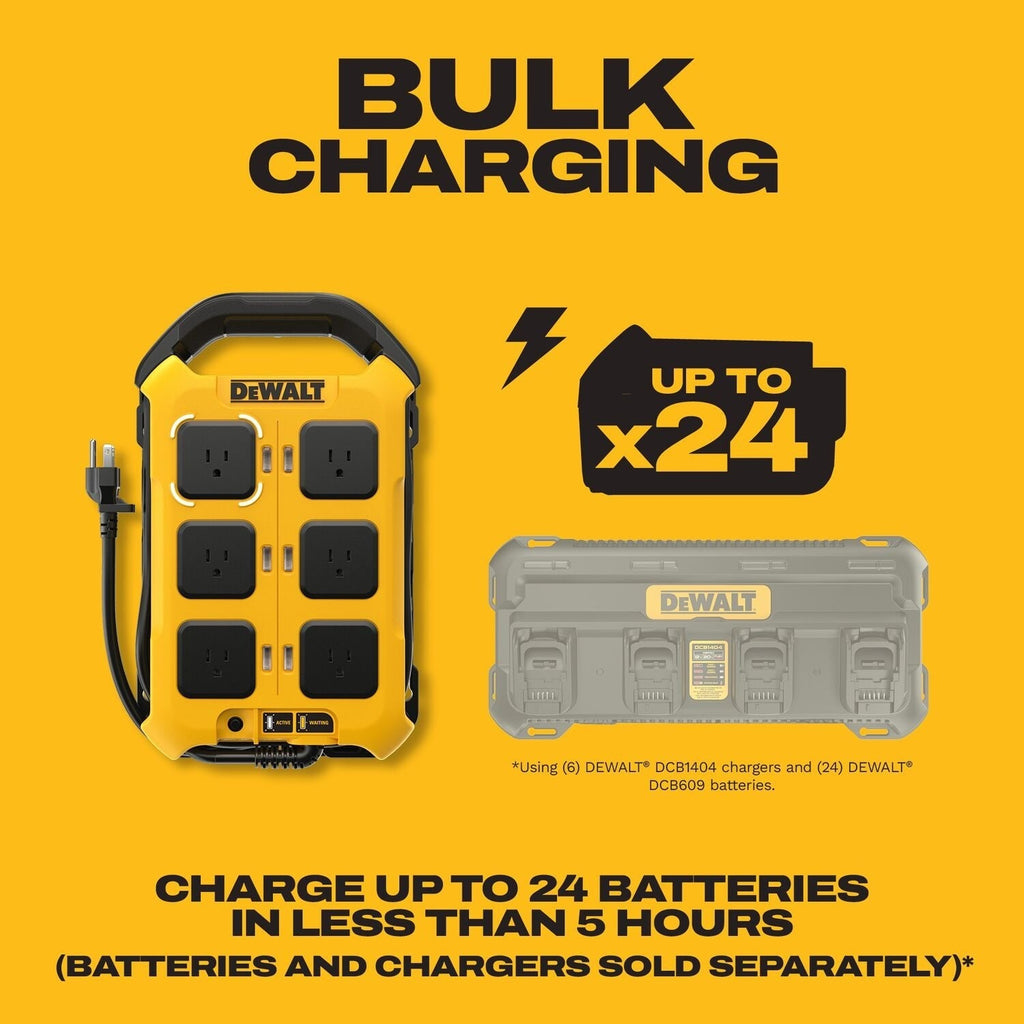DeWALT DCBPC1615 15-Amp 6-Outlet Multi-Charger Power Controller