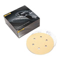 Mirka Gold 5-in. P120 Hook and Loop Sanding Discs 50-Pack (23-612-120)