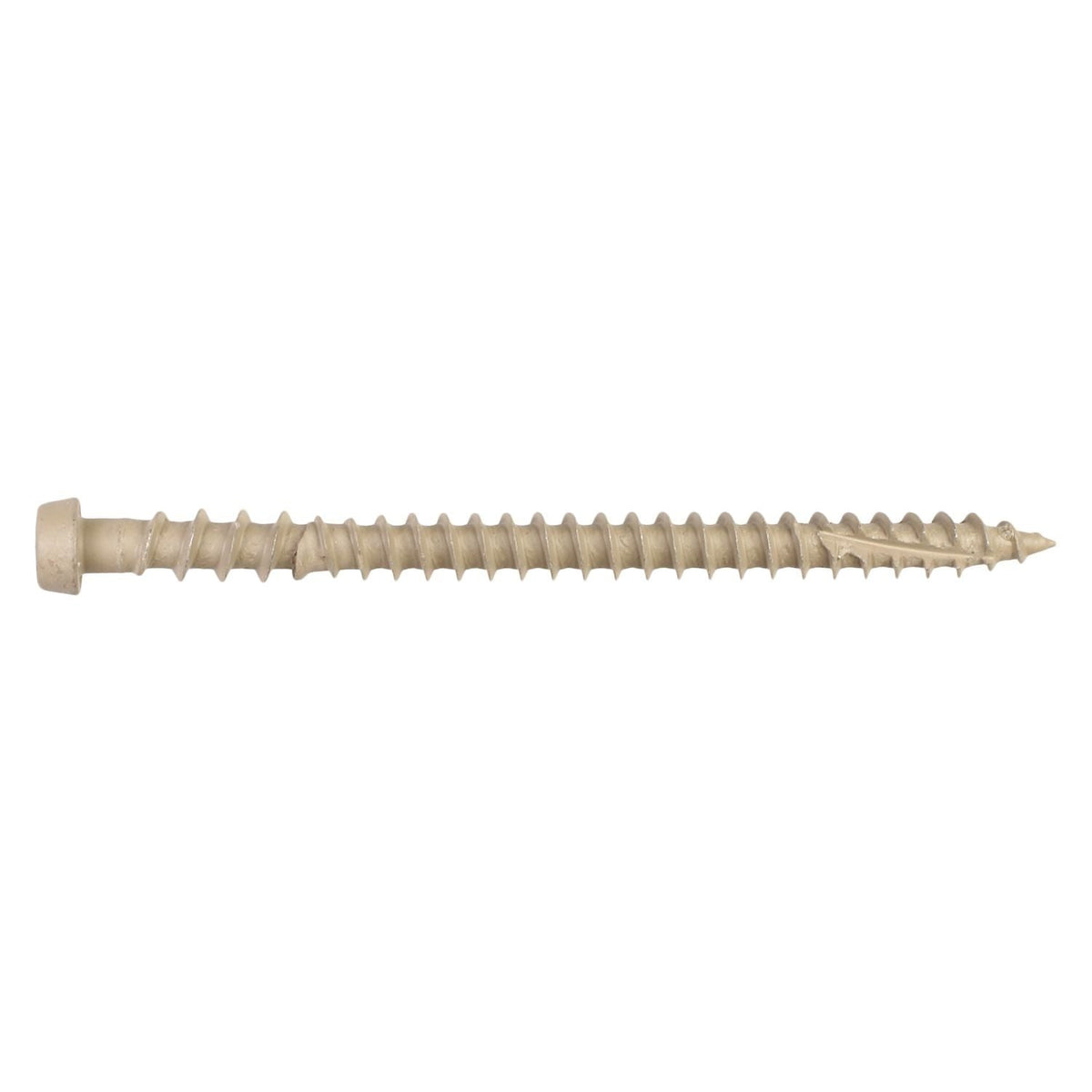 Simpson Strong-Tie DCU234TN02R350 Deck-Drive DCU COMPOSITE Screw, #10 x 2-3/4-in. T20, Quik Guard, Tan 02, 350-Pack