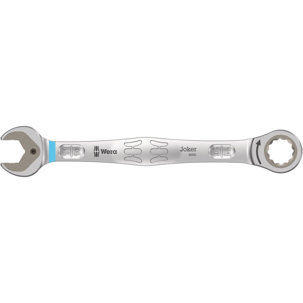 Wera 6000 Joker Ratcheting Combination Wrenches, Imperial, 11/16-in.x235-mm.