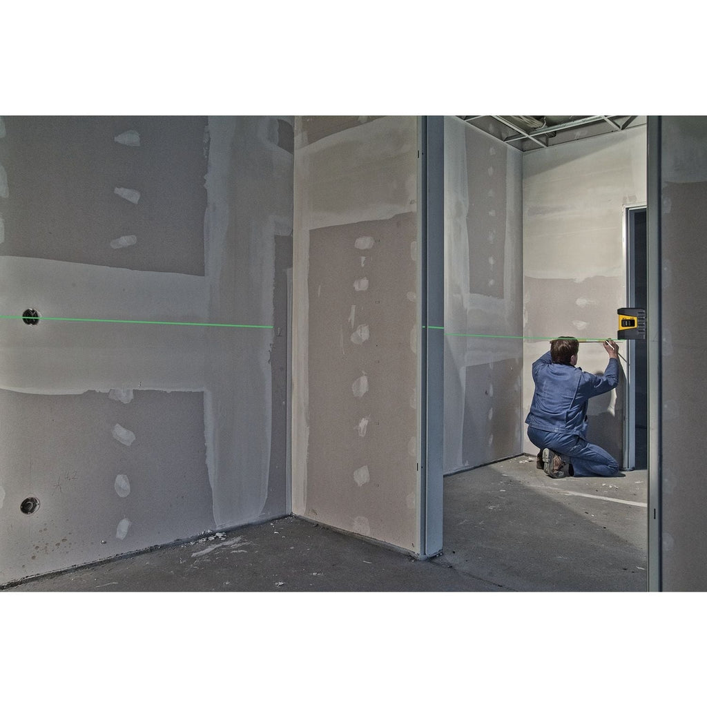 Stabila 03281 LAX 60 G Green Cross Line Laser Level Set w/ Pole & Mounting Bracket