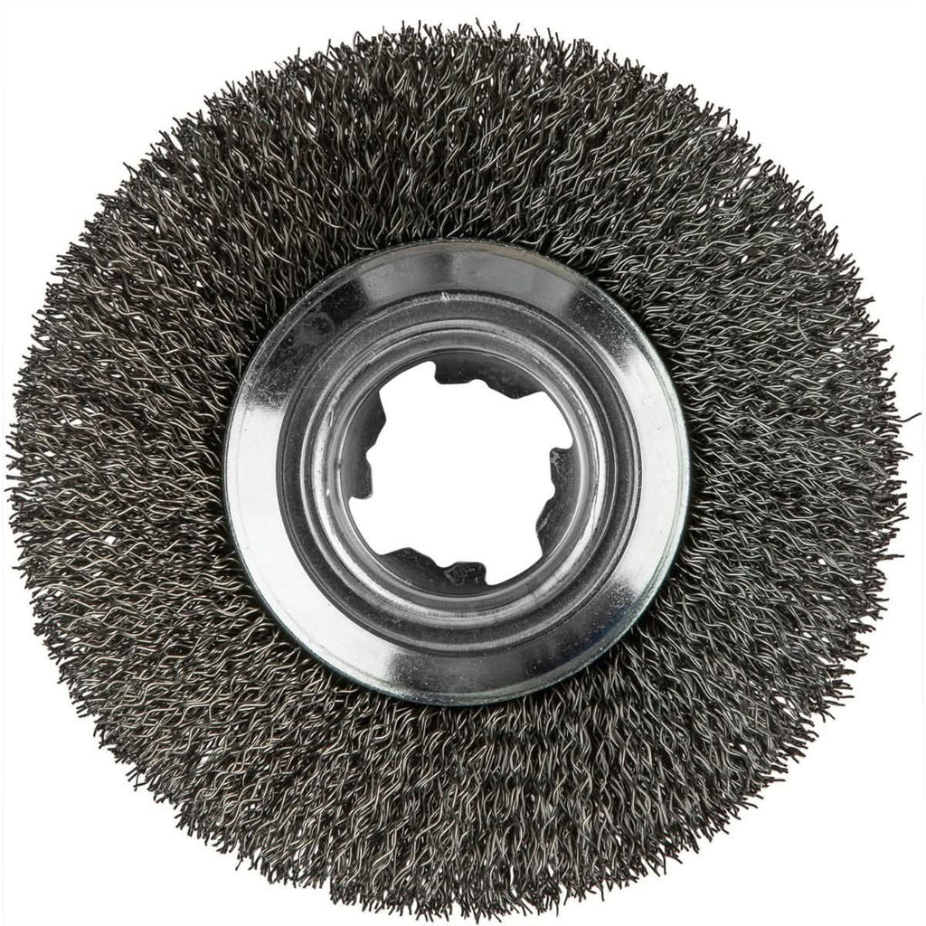 Makita D-73190 X-LOCK 4" Carbon Steel Crimped Wire Bevel Brush