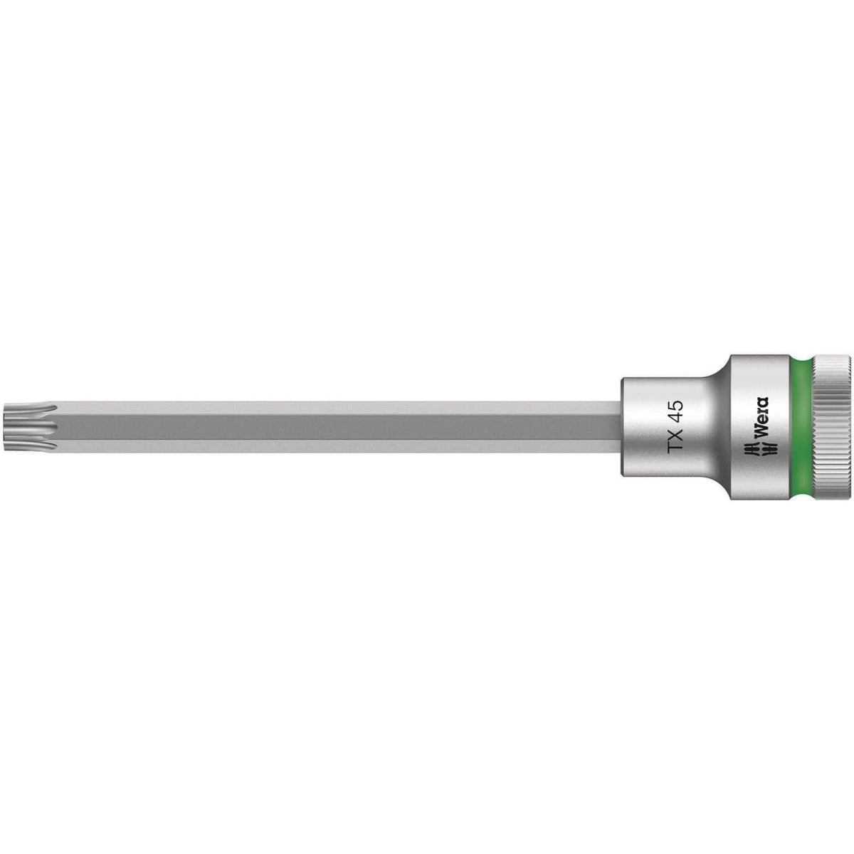 Wera 8767 C Hf Torx Zyklop Bit Socket With 1/2-in. Drive With Holding Function, Torx 45x140-mm.