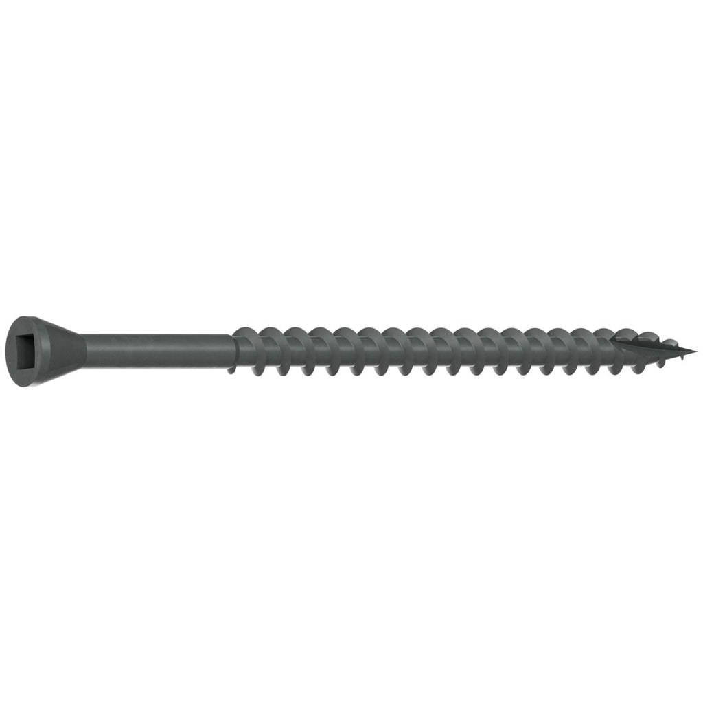 Simpson Strong-Tie DTHQ3S Trim-Head Screw, Type-17 Point, #8 x 3-in. #2U Square Drive, Quik Guard, 1000-Pack