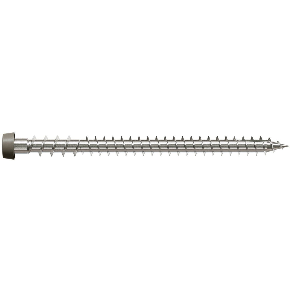 Simpson Strong-Tie DCU234P305GR Deck-Drive DCU COMPOSITE Screw, #10 x 2-3/4-in. T20, Type 305, Gray, 350-Pack