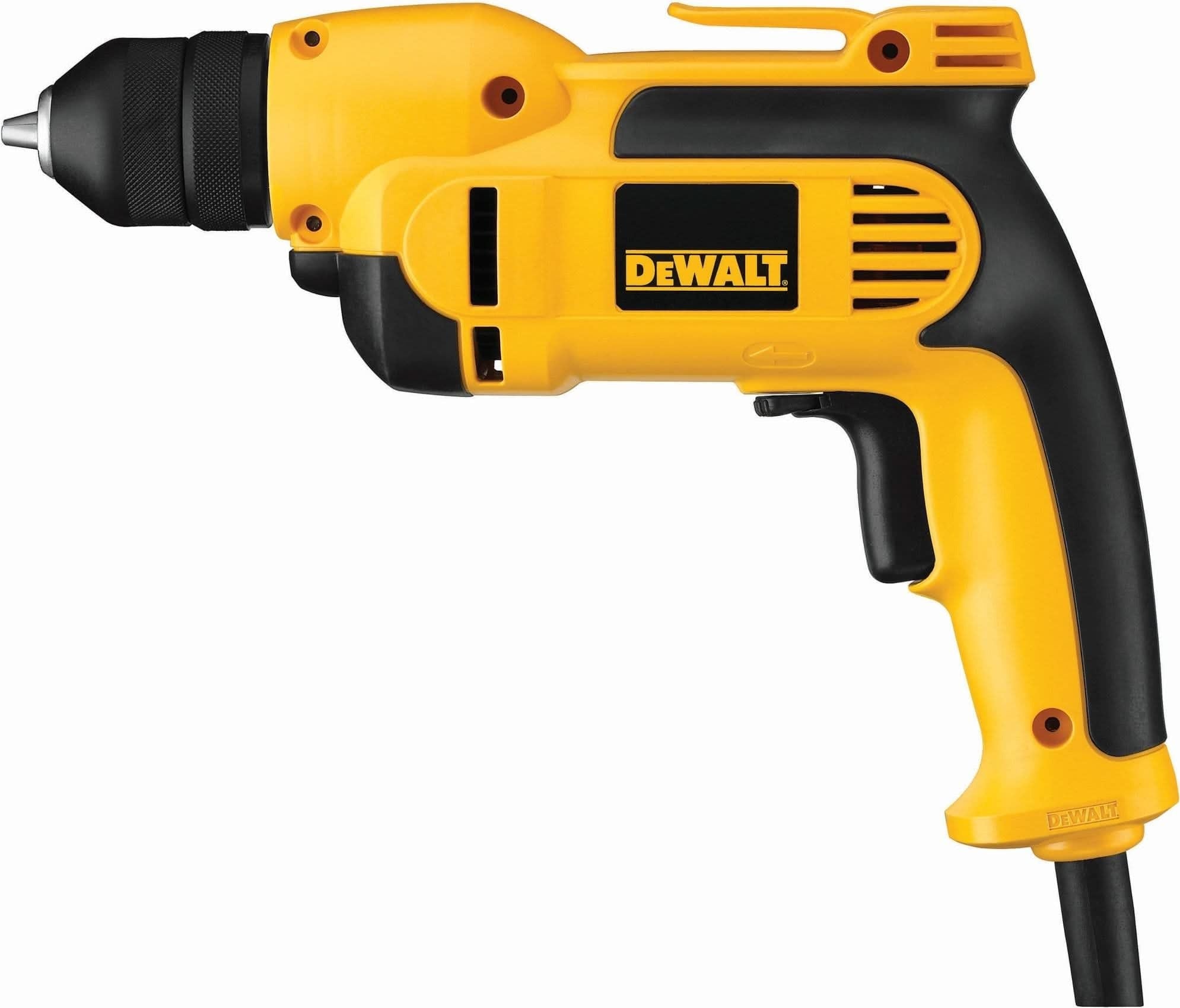 DeWalt DWD112 Corded 3/8" (10mm) VSR Pistol Grip Drill with Keyless Chuck