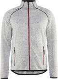 Blaklader 49652117 Knitted Jacket, Grey Melange / Red