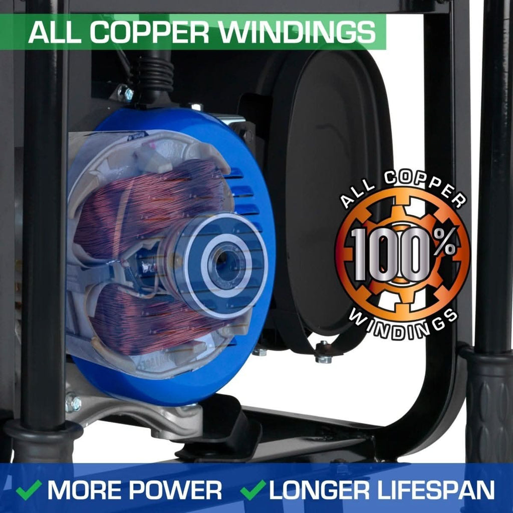 DuroMax XP13000HXT 13000-Watt 500cc Tri Fuel Gas Propane Natural Gas Portable Generator with CO Alert