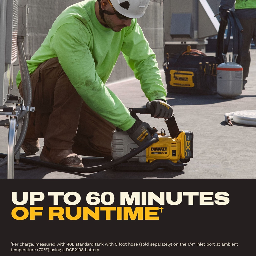 DEWALT 20V MAX XR 5-CFM Cordless Vacuum Pump 8.0Ah Kit (DCE510WW1)