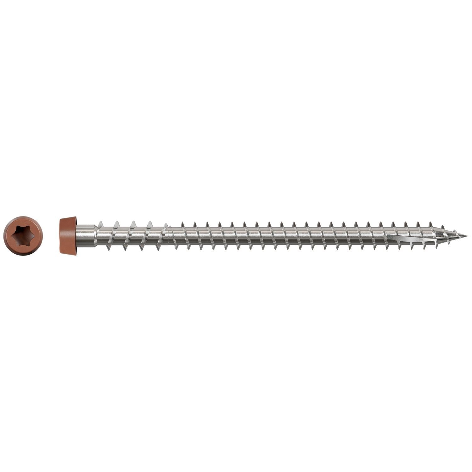 Simpson Strong-Tie DCU234S316RD Deck-Drive DCU COMPOSITE Screw (Collated), #10 x 2-3/4-in. Type 316, Red, 1000-Pack