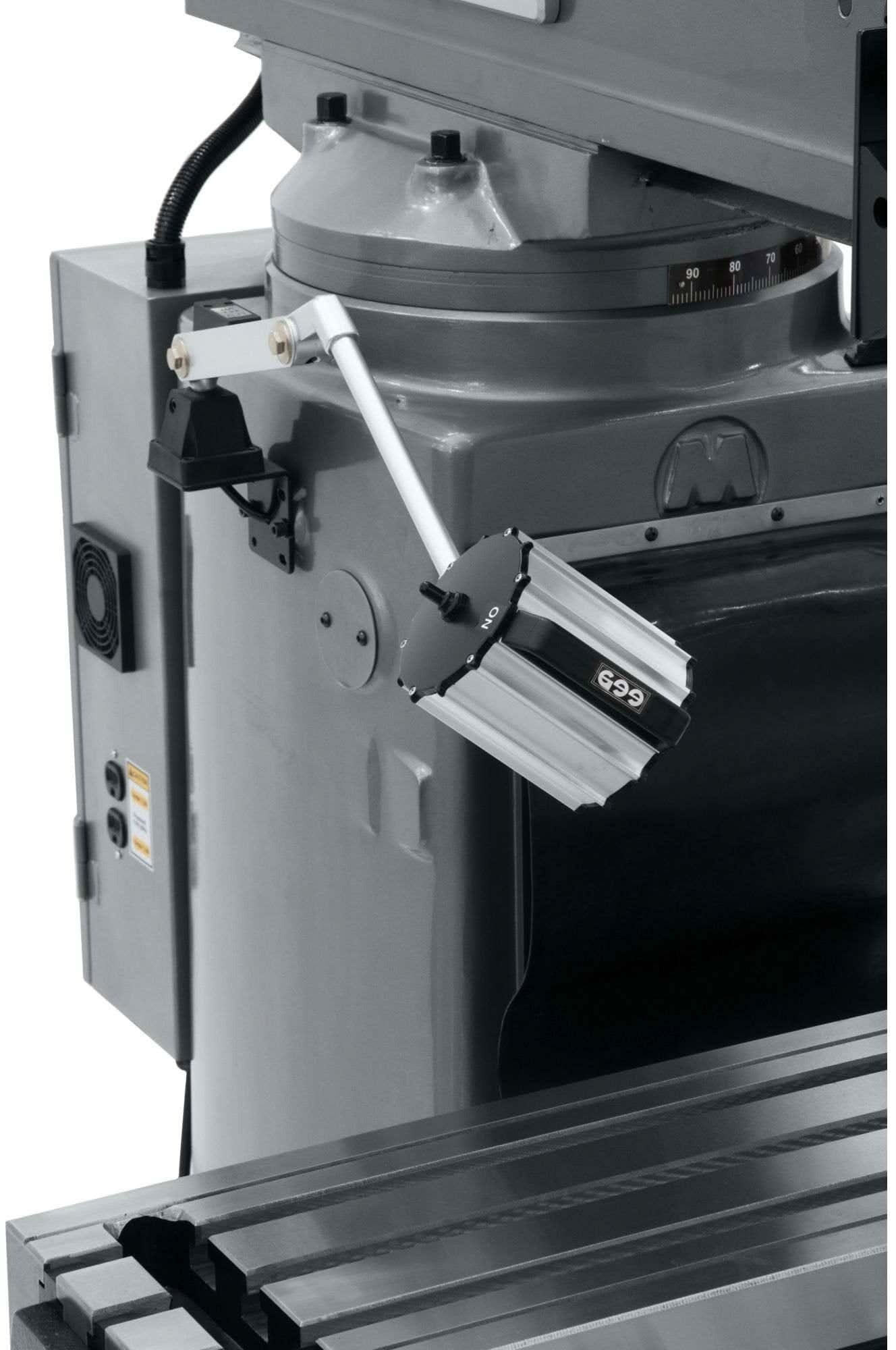 Jet Tools 690625 JTM-1050EVS2/230 Mill With 3-Axis Acu-Rite 200S DRO (Knee) With X-Axis Powerfeed and Air Powered Dra