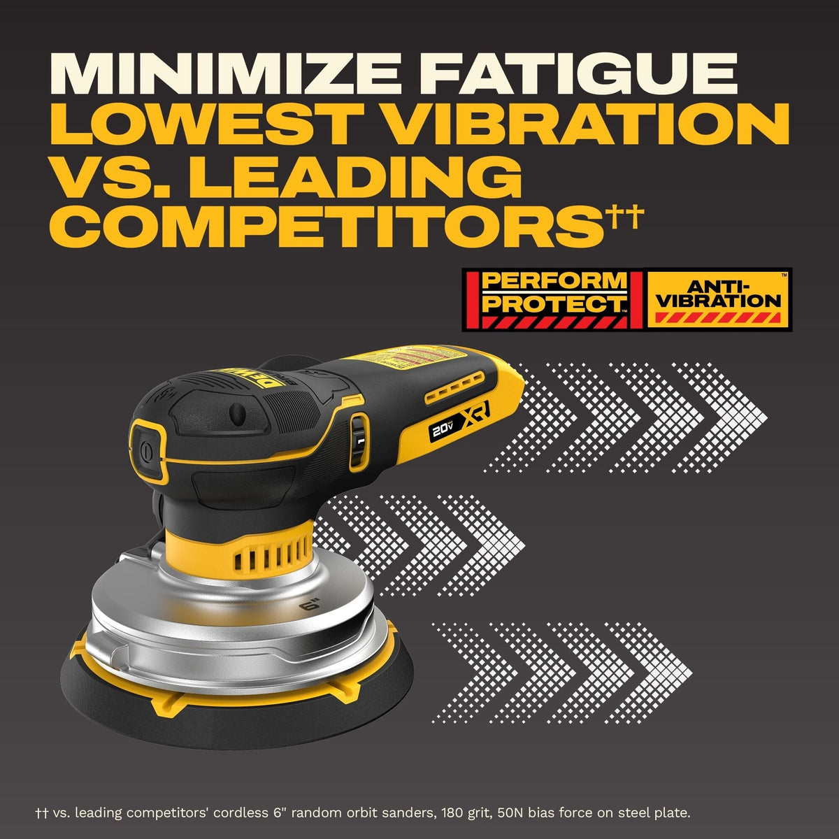 DEWALT 20V MAX XR 6-in. Random Orbital Sander, Tool Only (DCW230B)