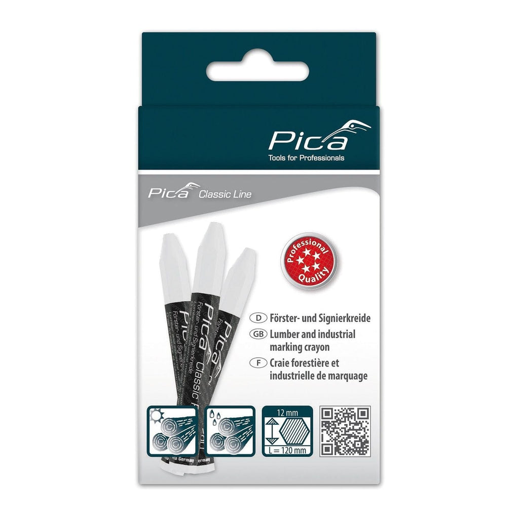Pica 590/52 Chalk Classic Pro White, 12-Pack